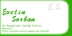 evelin sorban business card
